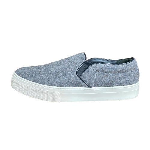 CELINE Slip On Sneakers Wool Heather Grey, Size 40