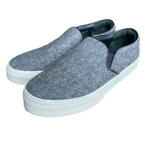 CELINE Slip On Sneakers Wool Heather Grey, Size 40