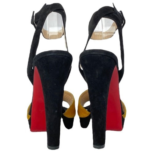 NWD CHRISTIAN LOUBOUTIN Multi Color Viva Bella 140 Veau Velours Sandals, 40.5