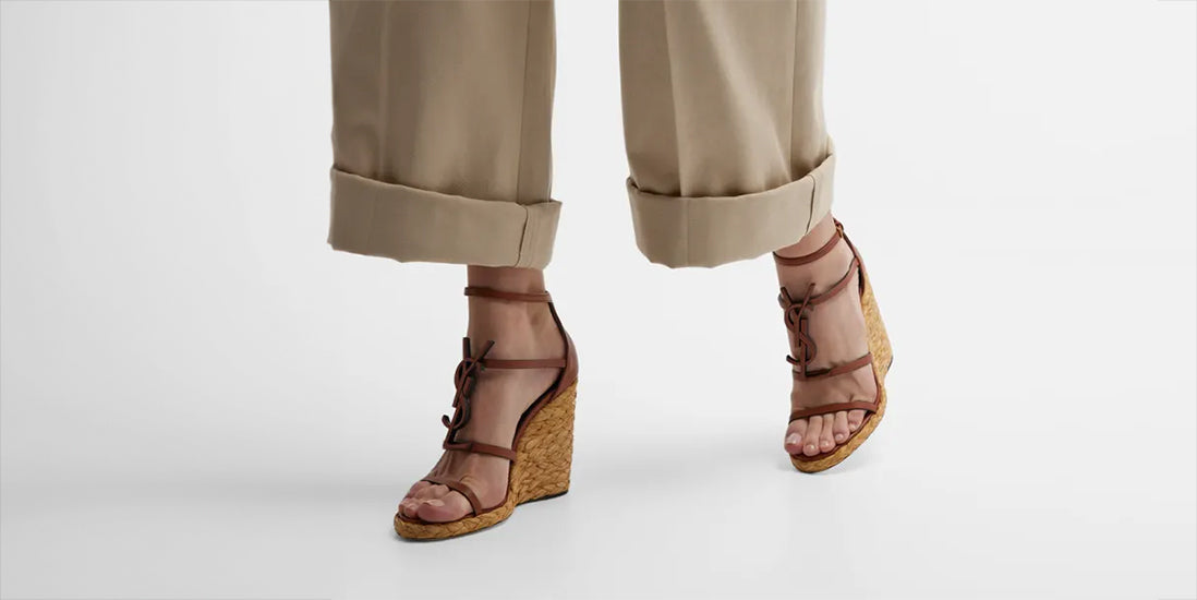 Reviving Summer: The YSL Strappy Wedge Sandals Legacy
