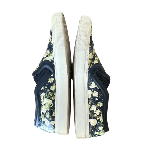 GIVENCHY Multicolor Floral Print Leather Slip On Sneakers, Size 41
